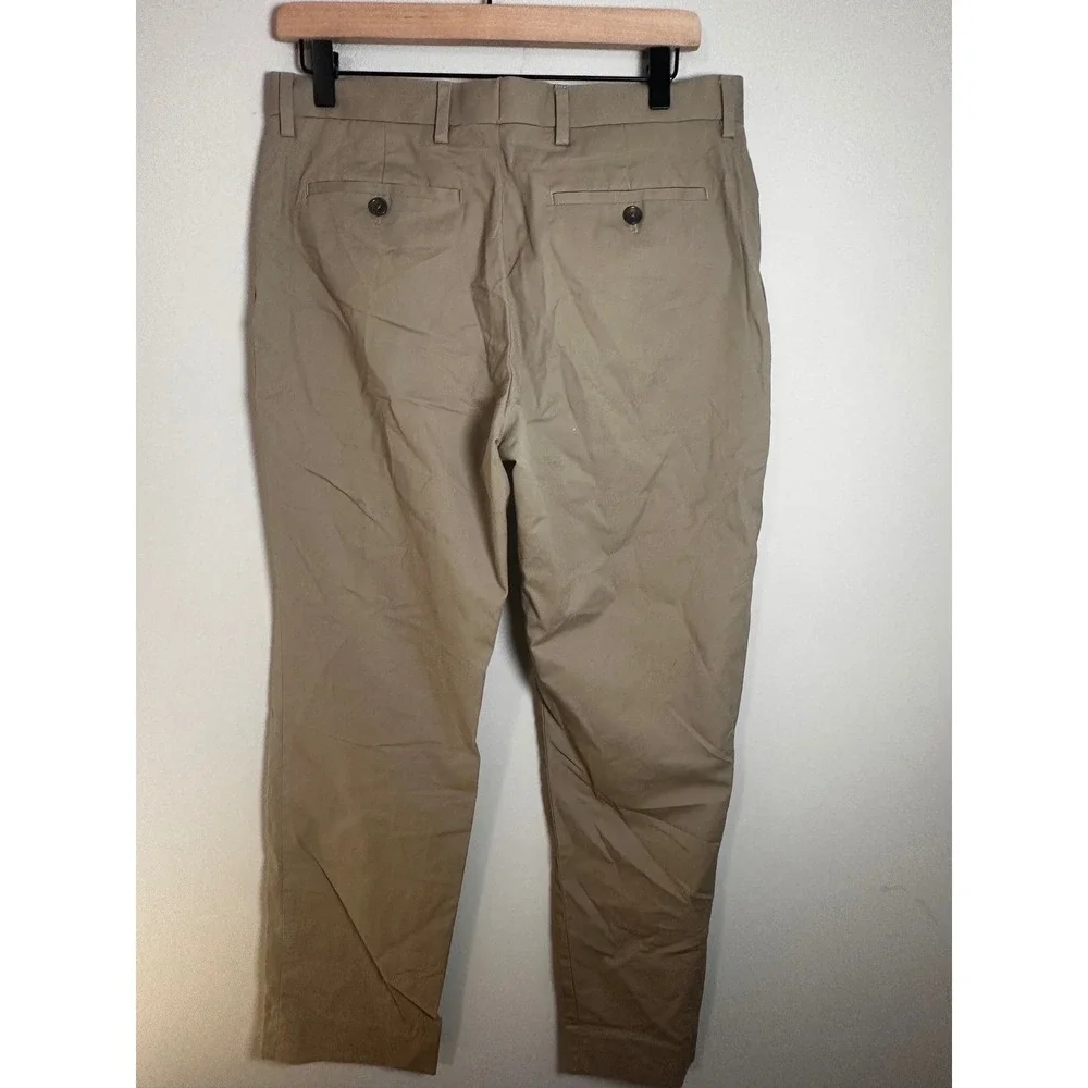 Banana Republic Mens Slim Fit Khaki Chino Pants Tan‎ Stretch 31x30 Cotton Blend
